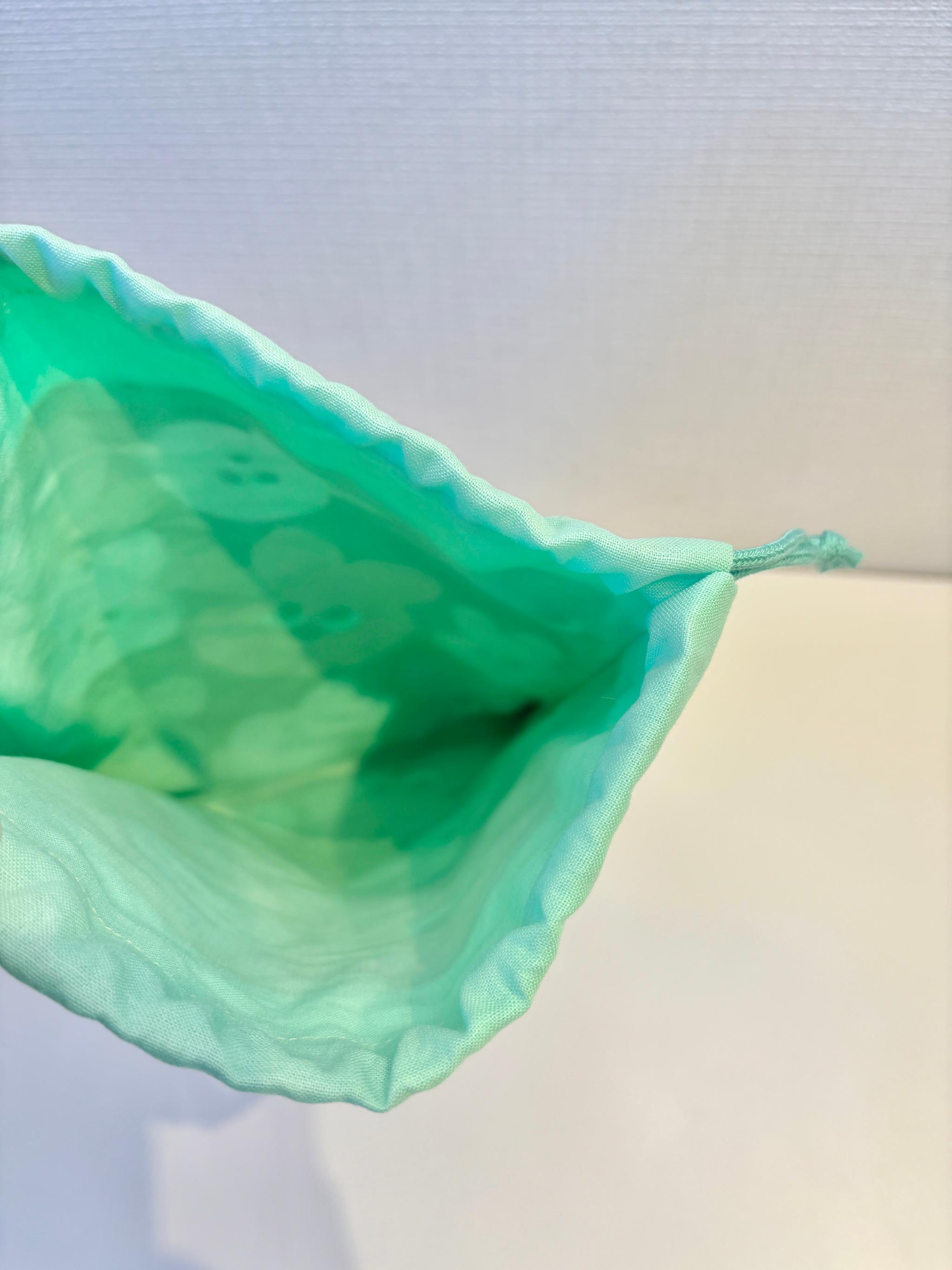 給食袋　カラフル うさぎ　ブラウン（入園入学 巾着 きんちゃく メロウフレンズ 動物 ウサギ ） | 3枚目